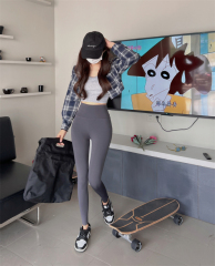 Autumn shark pants outer wear high-waisted hip-lifting nine-point Barbie pants tight yoga leggings