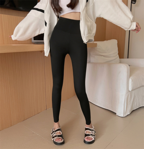 Autumn shark pants outer wear high-waisted hip-lifting nine-point Barbie pants tight yoga leggings