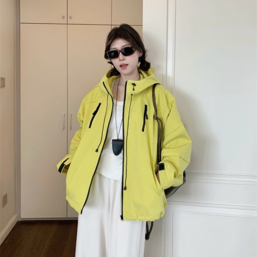 Autumn Fashion Hooded Jacket Women's Personalized Outdoor Work Jacket