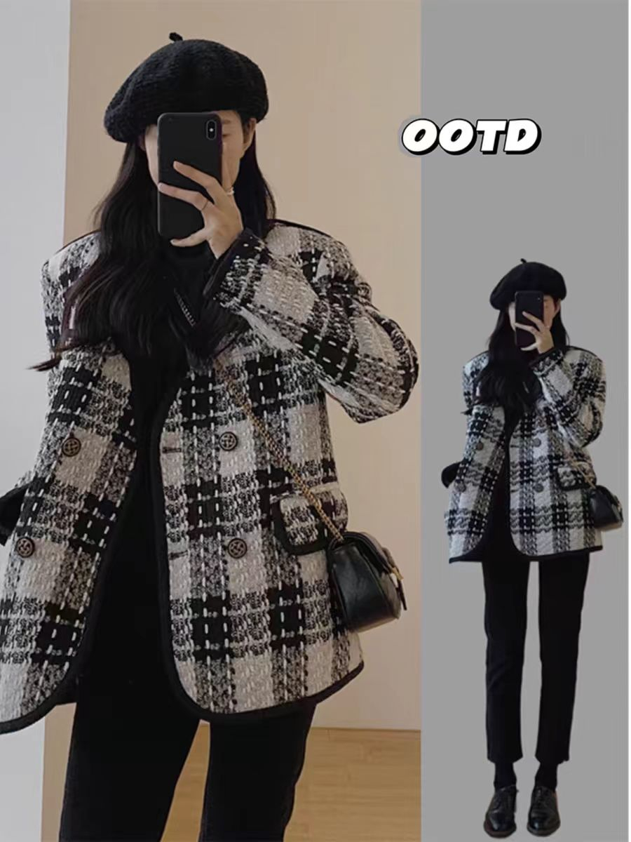 High-end European goods *** French women's clothing European station original order withdrawn big-name foreign trade tweed short coat for women