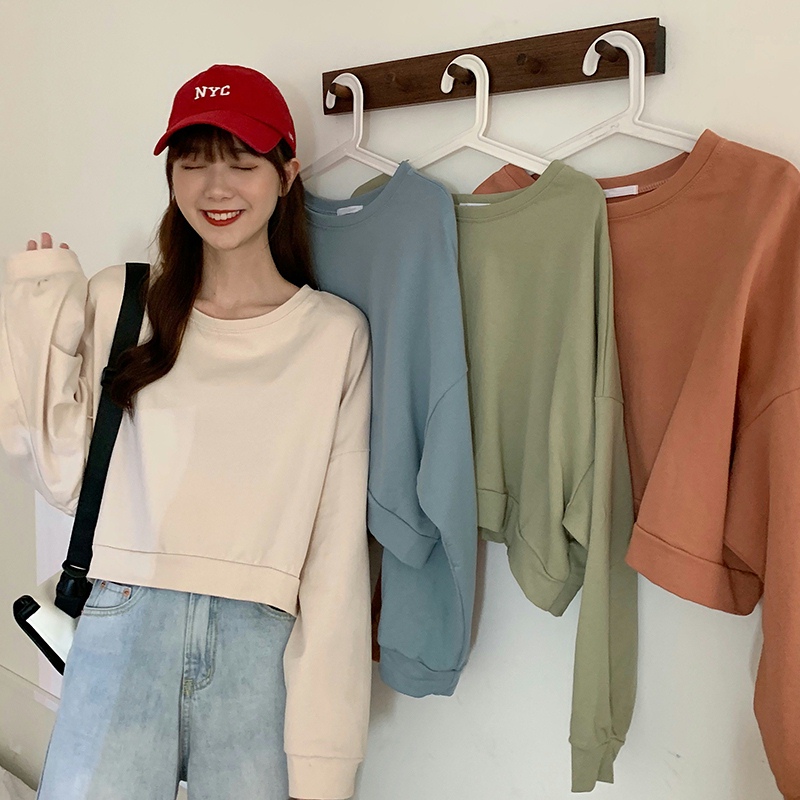 #Actual Shoot 6535 Fish Scale Super Loose Casual Short-Sleeve Round Neck Sweatshirt for Women 2024 Spring and Autumn Thin Model