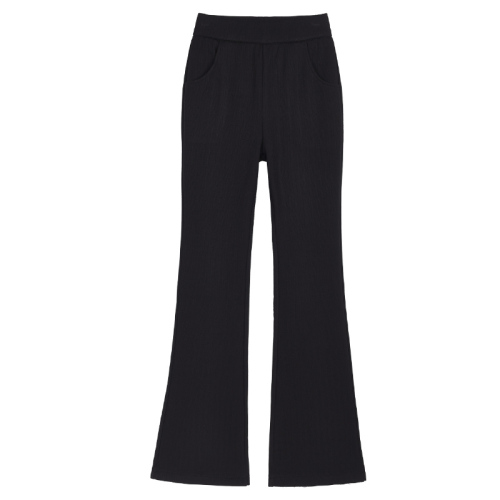 Slim micro-flare pants for women 2024 new high-waisted and drapey narrow version wide-leg pants for women