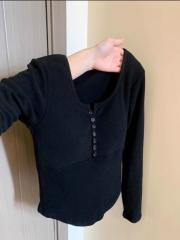 Design niche autumn and winter new bottoming shirt T-shirt women's Korean style inner bottoming slim slim versatile top trendy