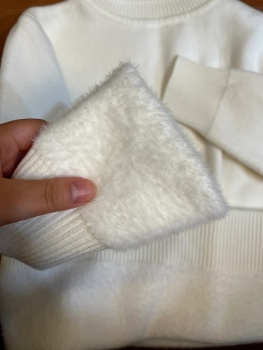 Cashmere Fleece Thick High Neck Sweater for Women 2024 Autumn/Winter New Warm Knitted One-Piece Fleece Inner Layer T-shirt