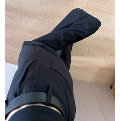 Black Casual Straight Leg Women's Spring Pear Shape Bodycon Skirt Suit Pants