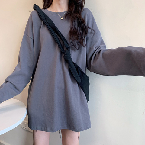 Super popular tops Korean style long sleeve t-shirt women's tops