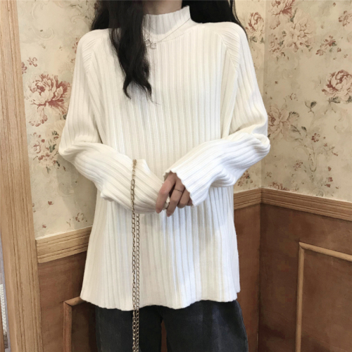 Price Control 3 Sweater Women's New Autumn and Winter Korean Style Loose Outerwear Thickened Lazy Turtleneck Top