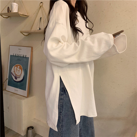 Super popular tops Korean style long sleeve t-shirt women's tops