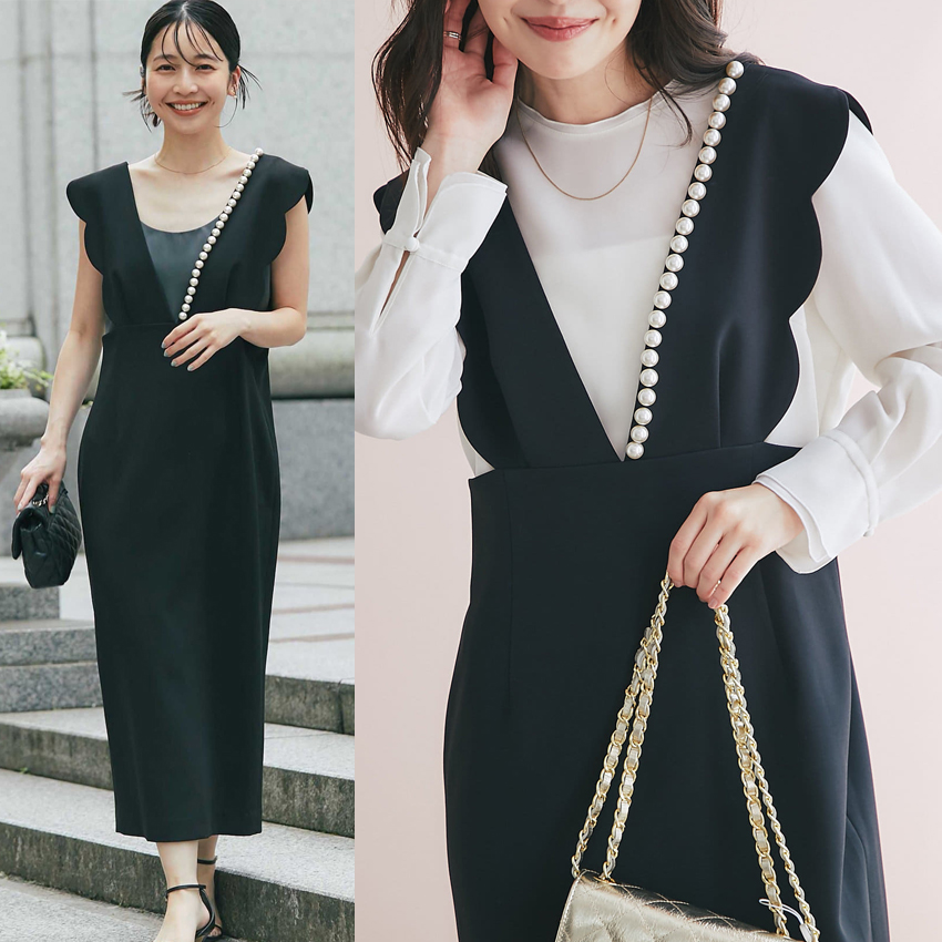 Actual shot of massive new wavy edge decorative women's heavy industry studded pearl vest skirt vest skirt