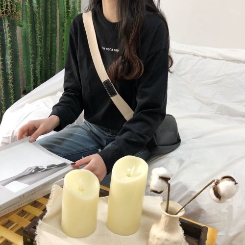 Stylish and Hot Selling Slim Fit Autumn New Women's Han Style Long Sleeve T-Shirt Women's Top Han Style Loose Letter Print