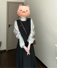 2024 new Korean style atmosphere with a complete set of dresses for women, early autumn petite suits and long skirts