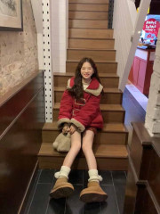 Reversible plaid splicing horn button jacket for women, autumn and winter style, wealthy daughter's cotton coat, small fragrant style cotton coat, cotton jacket, trendy