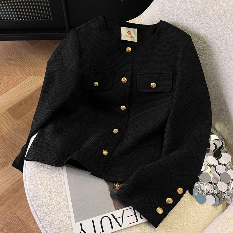 Xiaoxiangfeng thickened jacket women's winter 2024 new French short style high-end street style versatile top