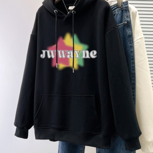 Real shot of Chinese cotton composite thin 310g/plus velvet 410g autumn and winter sweatshirt for women with print