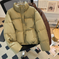Lingge cotton jacket for women 2024 new high-end and super good-looking cotton jacket oversize winter coat small person cotton jacket