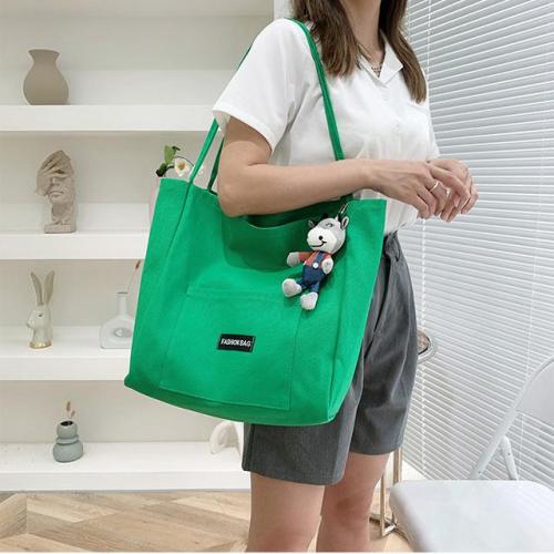 New trendy one-shoulder large-capacity Korean style versatile canvas bag student Japanese large-capacity handbag