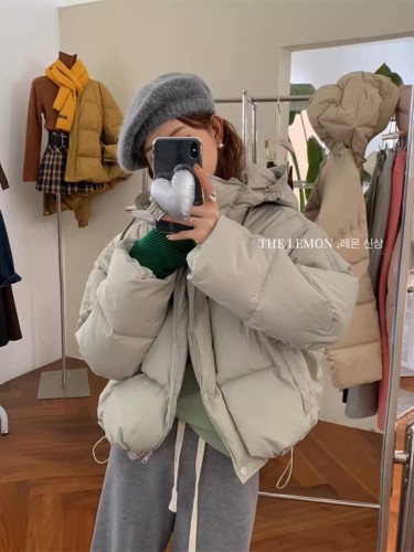 2024 New Down Jacket Women's Short Korean Style Small Thickened Bread Jacket Winter Jacket Cotton Jacket