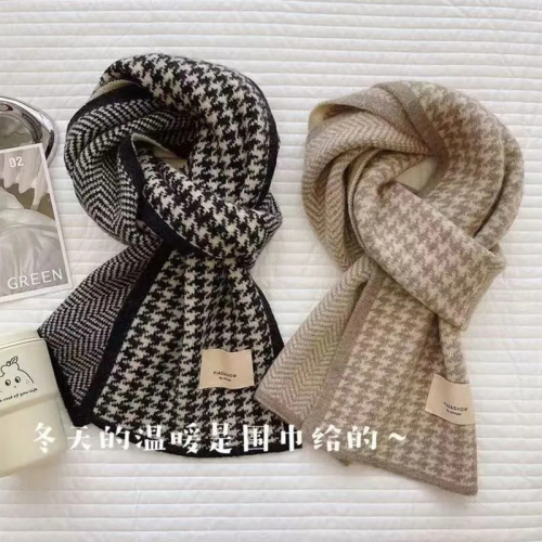 Quality Inspector Winter Thrush Scarf, Versatile New Arrival Korean Style Double-Sided Love Couple Knitted Thick Warm Neck Scarf