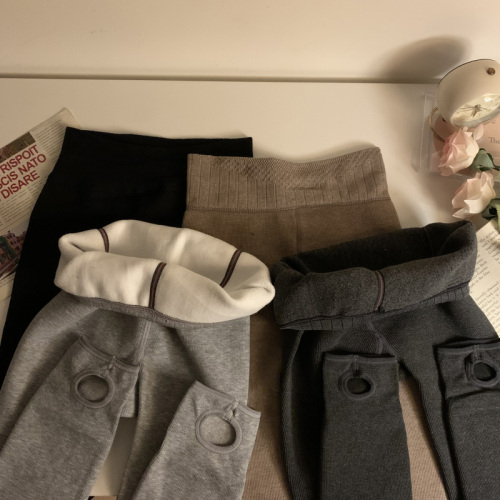 Women's winter outerwear lined and thick over-the-knee stockings, slimming and comfortable fit