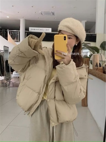 2024 New Down Jacket Women's Short Korean Style Small Thickened Bread Jacket Winter Jacket Cotton Jacket