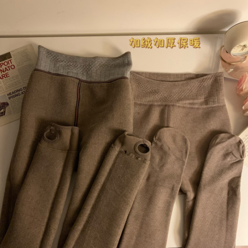 Women's winter outerwear lined and thick over-the-knee stockings, slimming and comfortable fit