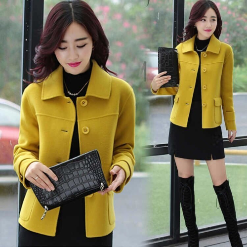 Short woolen coat for women 2024 new autumn Korean style fashion versatile casual small slim woolen top trendy