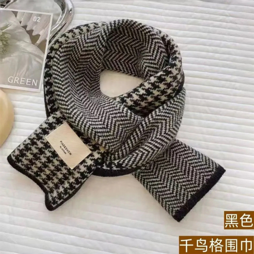 Quality Inspector Winter Thrush Scarf, Versatile New Arrival Korean Style Double-Sided Love Couple Knitted Thick Warm Neck Scarf