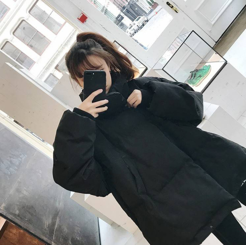 Cotton coat women's autumn and winter coat thickened new Internet celebrity student cotton coat Korean version loose bf short bread coat cotton coat