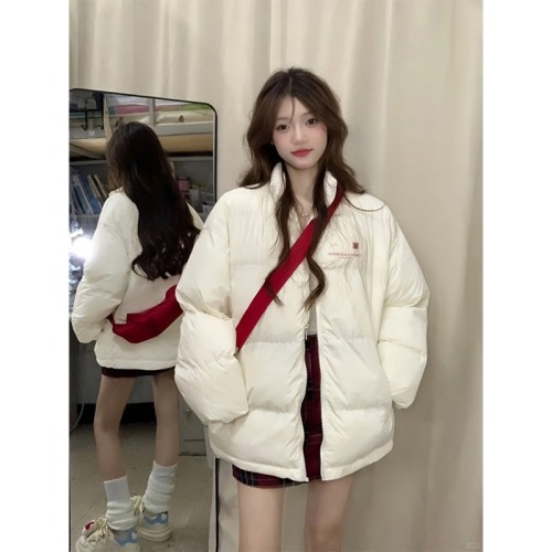 Off-white American down cotton-padded jacket for women winter 2024 new design thickened trendy brand cotton-padded jacket