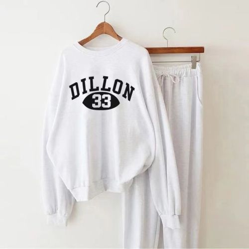 Two-piece set ***Autumn and winter 2024 loose new fashionable casual sweatshirt and sweatpants slimming suit for women