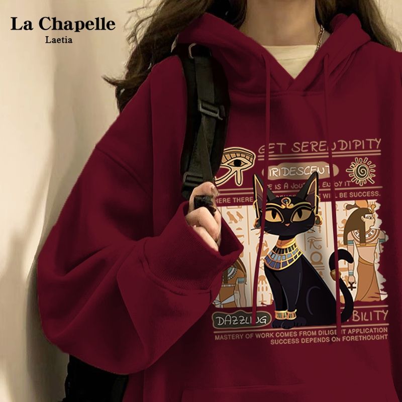 Tmall/Quality/Thin Heavyweight Chinese Cotton/Silver Fox Velvet Double-layer Hat Egyptian Cat Mi Sweatshirt