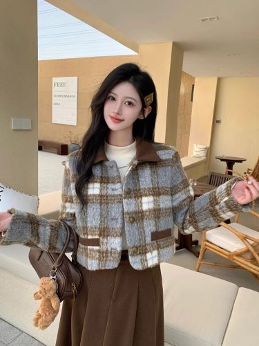 Autumn and early winter wear with Xiaoxiangfeng rich daughter's woolen coat