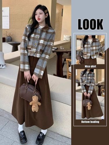 Autumn and early winter wear with Xiaoxiangfeng rich daughter's woolen coat