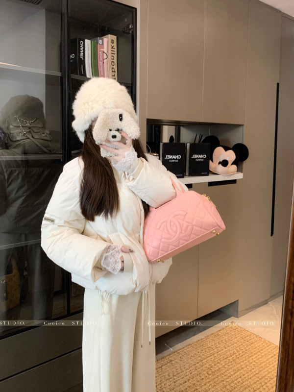 Autumn and winter cotton coat long-sleeved Korean style solid color zipper top for small people