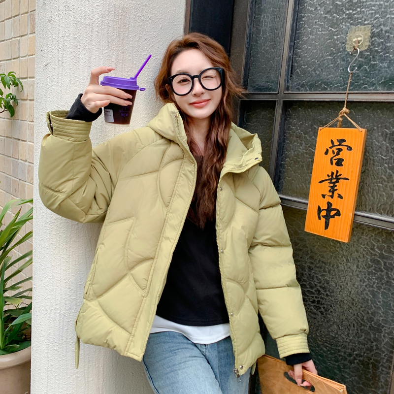 Actual shot of 2024 new down jacket for women Korean style loose warm oversize thickened jacket