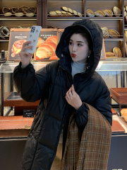 Actual shot of 2024 winter new thickened bread coat, loose cotton coat, down jacket for women