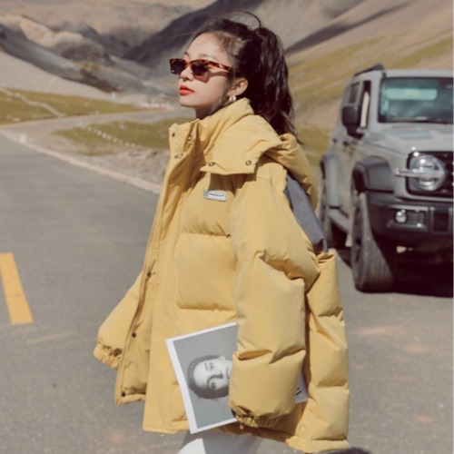 2024 new style of small women's cotton-padded jackets, Korean style down jackets with design sense, short jackets with cotton-padded jackets