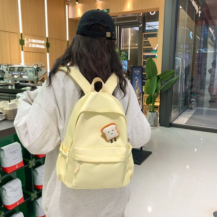 Foreign trade new nylon backpack outdoor travel leisure backpack multi-compartment large capacity middle school student schoolbag female