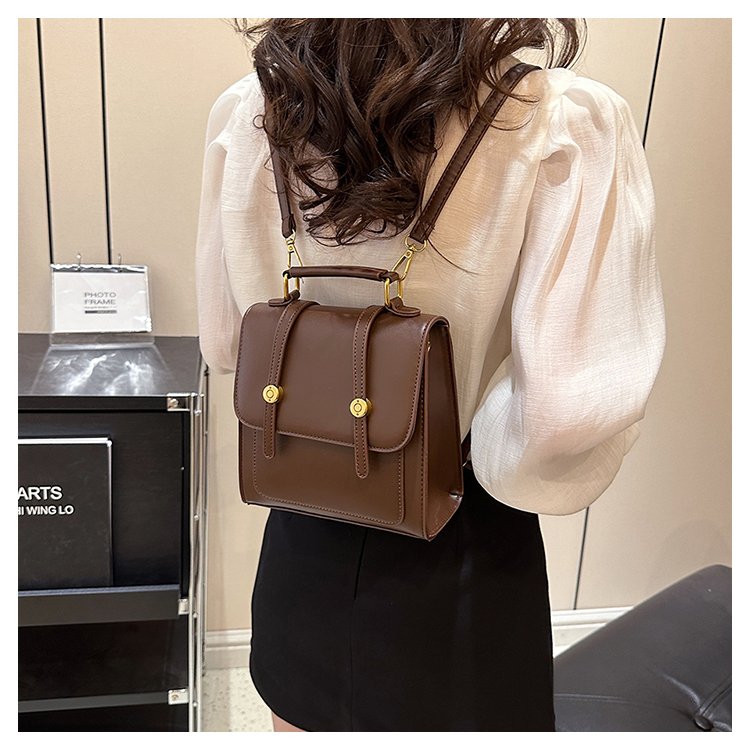 Backpack women's new retro multi-functional women's bag simple backpack texture shoulder bag crossbody bag college style bag