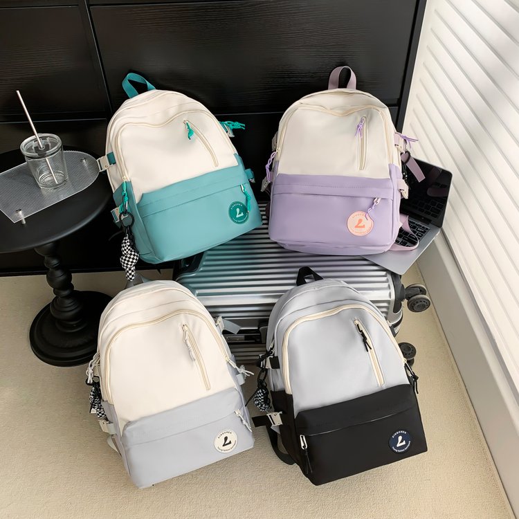 School bag Japanese ins style retro versatile backpack for women college students high school junior high school students backpack casual school bag