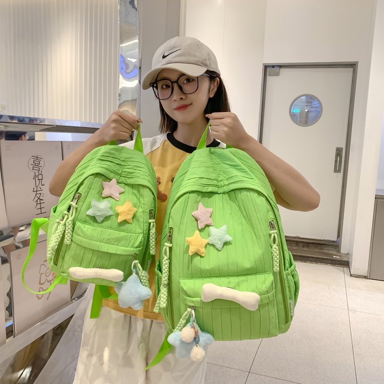 Niche high-looking schoolbag for women, Japanese style ins style casual backpack, high school, junior high school girl, college student fulfillment backpack