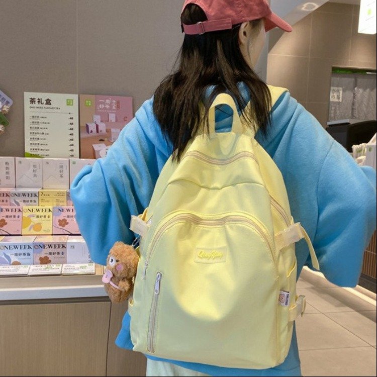 ins Japanese girl schoolbag female Korean version junior high school student cute soft girl backpack high school student large capacity backpack
