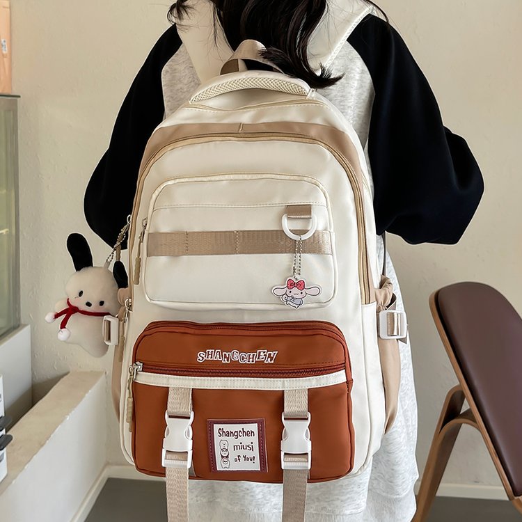 Large-capacity small fresh backpack for girls, junior high school student and high school student backpack Japanese style ins versatile campus school bag