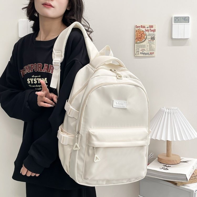 Korean version ins retro new letter backpack niche ulzzang Japanese versatile college student bag female backpack