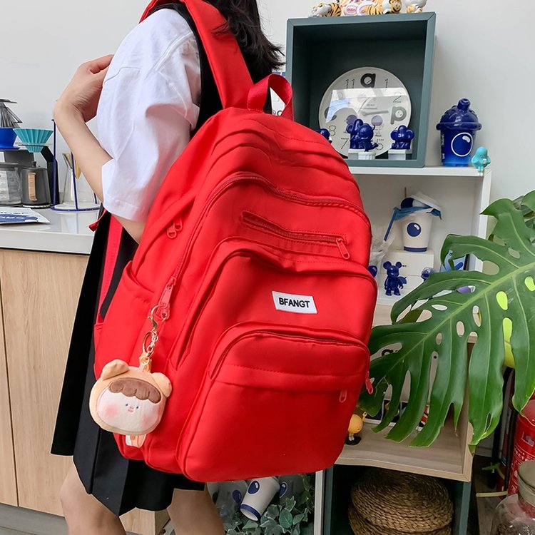 School bag college student college style fashionable travel backpack large capacity female middle school student high school student nylon backpack