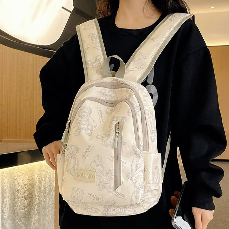 ins chest bag for men and women, junior high school students, simple bear niche design, sports crossbody bag, cycling shoulder bag