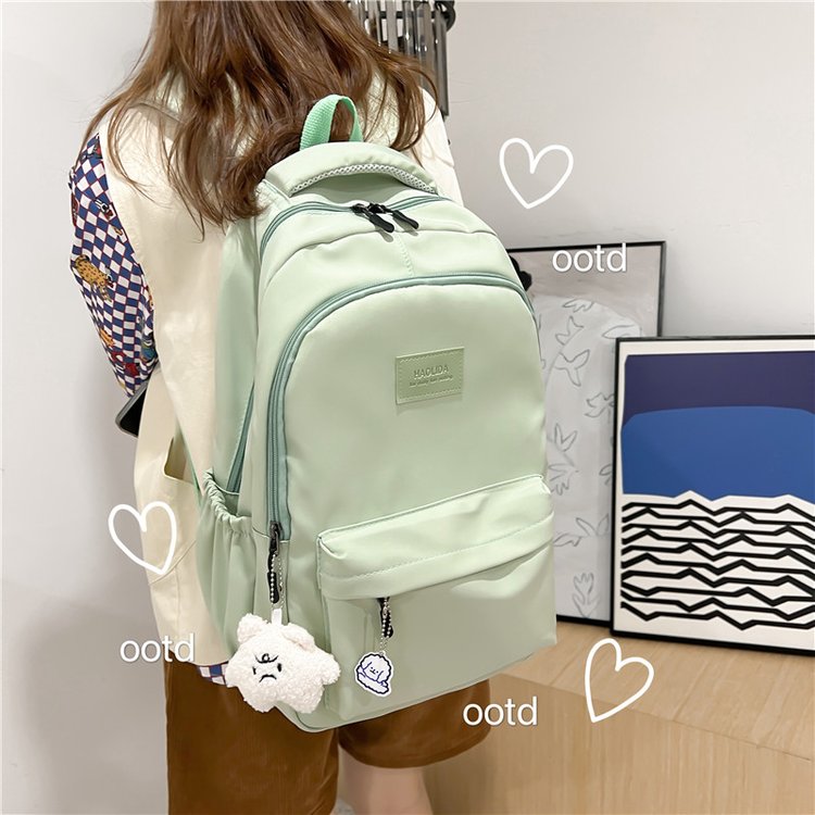 Forest large-capacity high school college student schoolbag female simple and versatile ins campus style backpack female computer backpack