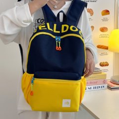 College student high-looking school bag Korean version girl cute new contrast color versatile backpack backpack junior high school