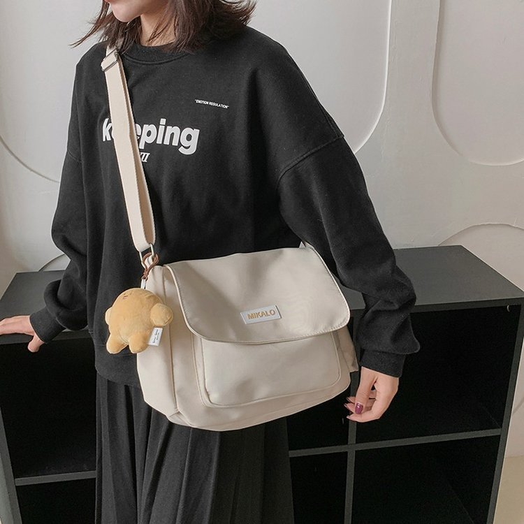 ins college student crossbody bag class casual backpack shoulder bag Japanese bag female Harajuku retro messenger bag male