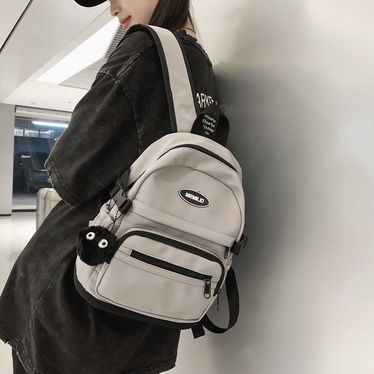 Lightweight small backpack women's mini backpack Japanese style ins style workwear college students small niche shopping school bag trend